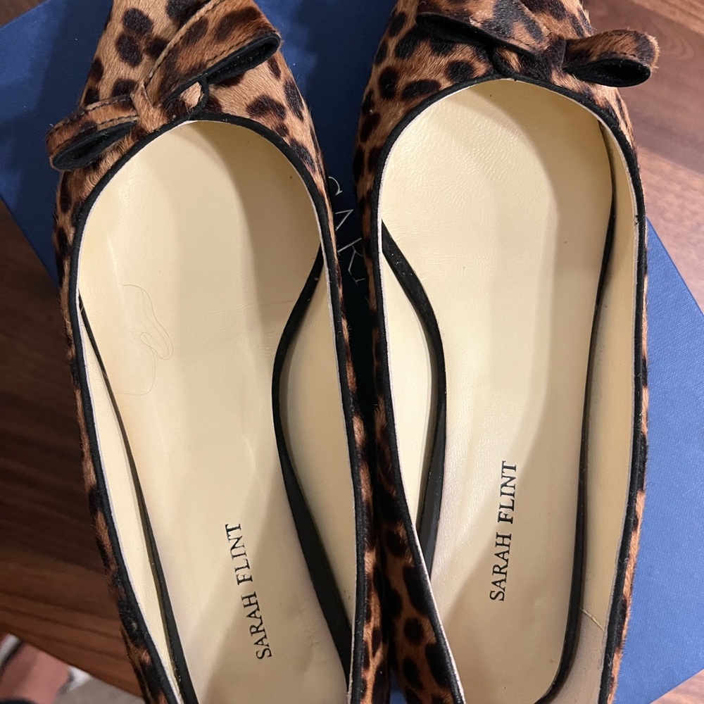 Sarah Flint Natalie Flat in Chocolate Leopard print - Picture 4 of 8